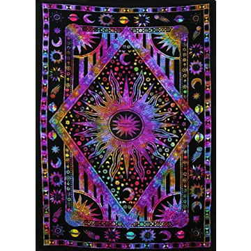 Vibrant Indian Tapestry for Unique Room Decor