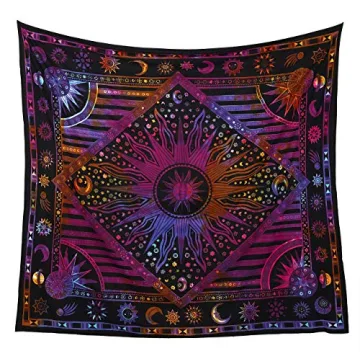 Vibrant Indian Tapestry for Unique Room Decor