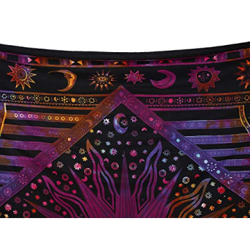 Vibrant Indian Tapestry for Unique Room Decor