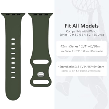 Sport Silicone Apple Watch Bands for Men – Lenrao