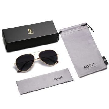 SOJOS Classic Polarized Aviator Sunglasses for Men Women