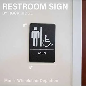 USA Made Restroom Signs for Men and Women