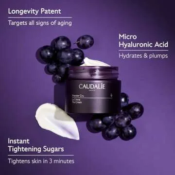 Caudalie Premier Cru Anti-Aging Cream Moisturizer, Refillable Jar - 50 ml