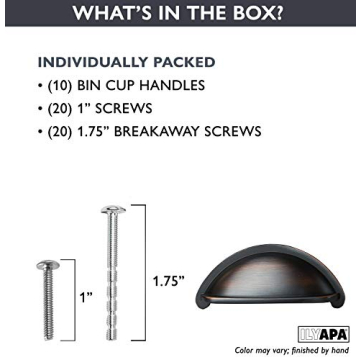 Ilyapa Oil Bronze Cabinet Pulls - Stylish Kitchen Handles