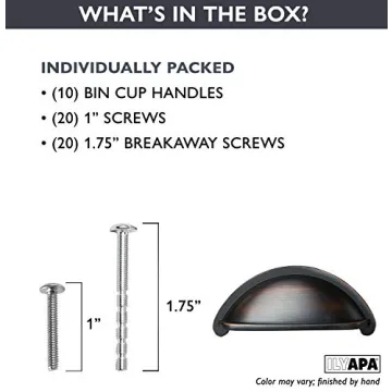 Ilyapa Oil Bronze Cabinet Pulls - Stylish Kitchen Handles