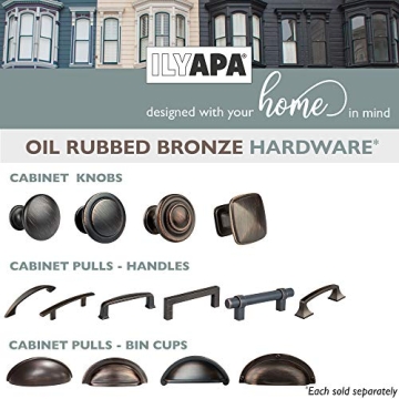 Ilyapa Oil Bronze Cabinet Pulls - Stylish Kitchen Handles