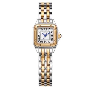 Elegant SLYHHZHMY Women's Square Gold Watch - Waterproof