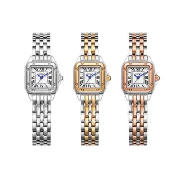 Elegant SLYHHZHMY Women's Square Gold Watch - Waterproof