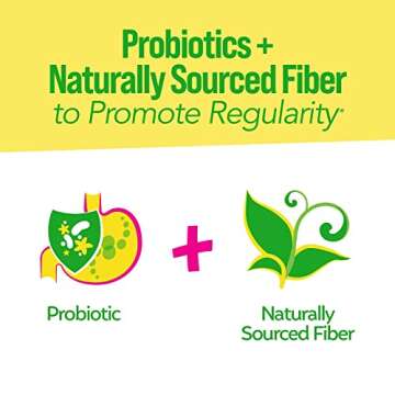Culturelle Kids Probiotic + Fiber Packets (Ages 1+) - 60 Count - Digestive Health & Immune Support - Helps Restore Regularity