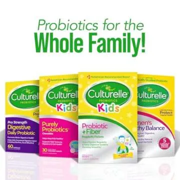 Culturelle Kids Probiotic + Fiber Packets for Healthy Digestion
