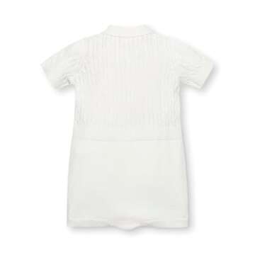 Hope & Henry Organic Cotton Sweater Romper with Button Front