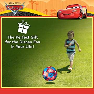 Capelli Sport Disney Pixar Cars Soccer Ball, Repeat Print Youth Kids Mini Soccer Ball, Multi, Size 3