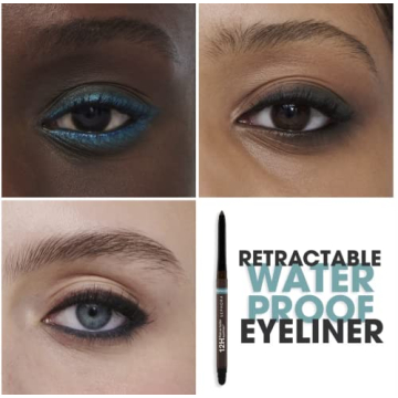 SEPHORA Waterproof Retractable Eyeliner 12HR - Matte Brown