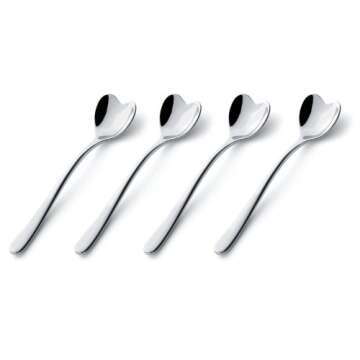 Alessi Heart-Shaped Spoons Set Ideal for Coffee Lovers