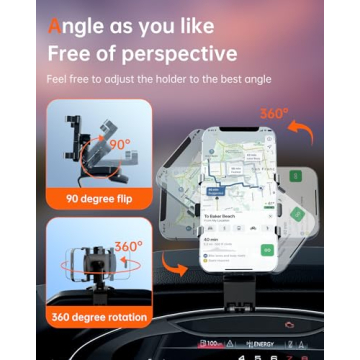 Bawyot Car Phone Holder - Multifunctional 360-Degree Phone Mount for Vehicles