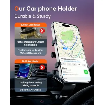 Bawyot Car Phone Holder 360° Rotation for 4-7" Phones