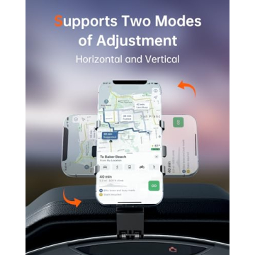 Bawyot Car Phone Holder 360° Rotation for 4-7" Phones