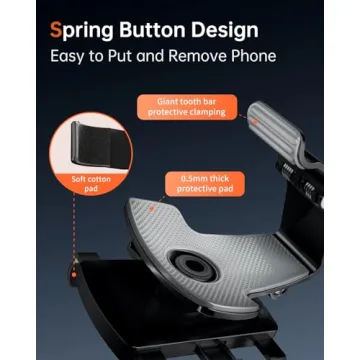 Bawyot Car Phone Holder 360° Rotation for 4-7" Phones