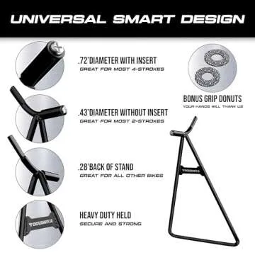 TOOLWRX Heavy Duty Dirt Bike Stand, Universal Fit