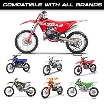 TOOLWRX Heavy Duty Dirt Bike Stand, Universal Fit