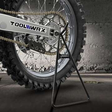 TOOLWRX Heavy Duty Dirt Bike Stand, Universal Fit