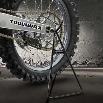TOOLWRX Heavy Duty Dirt Bike Stand, Universal Fit