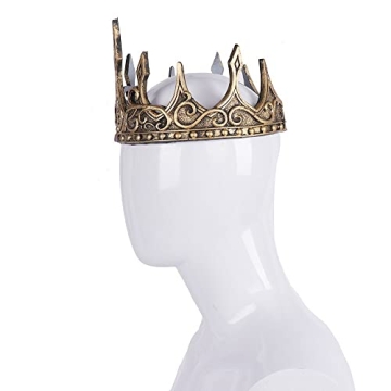 Yilistore Royal King Crown for Halloween and Cosplay