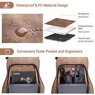 Cahaya Acoustic Guitar Case Hardshell Lightweight Waterproof