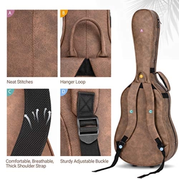 Cahaya Acoustic Guitar Case Hardshell Lightweight Waterproof