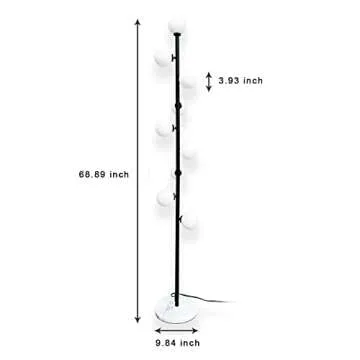 Hsyile Modern Creative Black Floor Lamp – Stylish Home Lighting