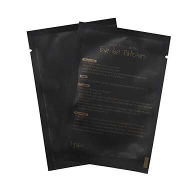 myaokue-up 100 Pairs Eye Gel Pads, Lint Free Under Eye Patches for Eyelash Extensions, Premium Eye M...
