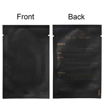 myaokue-up 100 Pairs Eye Gel Pads, Lint Free Under Eye Patches for Eyelash Extensions, Premium Eye Mask Beauty Tool Kit