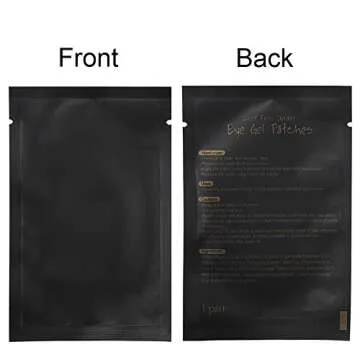 myaokue-up 100 Pairs Eye Gel Pads, Lint Free Under Eye Patches for Eyelash Extensions, Premium Eye Mask Beauty Tool Kit