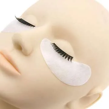 myaokue-up 100 Pairs Eye Gel Pads, Lint Free Under Eye Patches for Eyelash Extensions, Premium Eye Mask Beauty Tool Kit