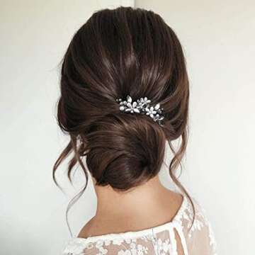 Elegant 2Pcs Wedding Hair Pins for Brides and Women