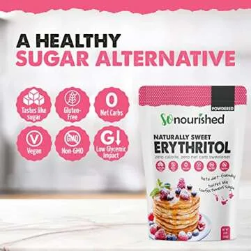 So Nourished Powdered Erythritol Sweetener for Keto Baking