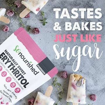 So Nourished Powdered Erythritol Sweetener for Keto Baking