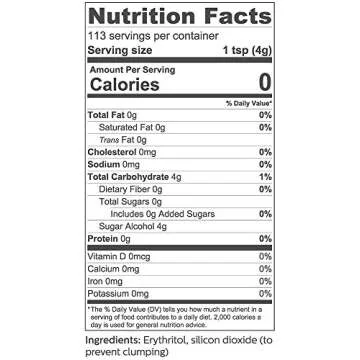 So Nourished Powdered Erythritol Sweetener for Keto Baking