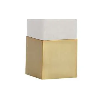JONATHAN Y JYL5009A Jeffrey 29" Metal/Marble LED Table Lamp Contemporary Transitional Bedside Desk Nightstand Lamp for Bedroom Living Room Office College Bookcase LED Bulb Included, Brass Gold/White