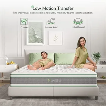 Novilla Comfortable Full Size Hybrid Mattress for Quality Sleep