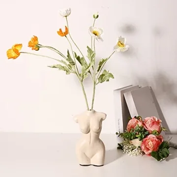 Boho Female Body Vase for Minimalist Bathroom Decor
