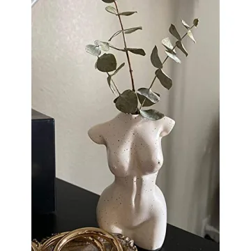 Boho Female Body Vase for Minimalist Bathroom Decor