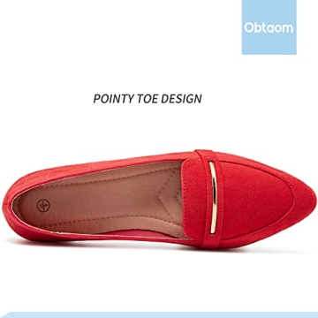Stylish Women's Pointy Toe Loafer Flats for Work and Play