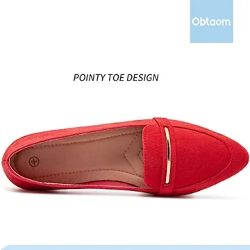 Stylish Women's Pointy Toe Loafer Flats for Work and Play