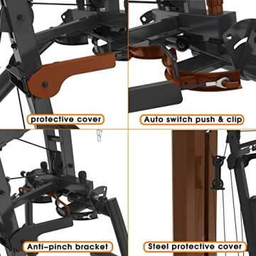 Home Gym 150LB Multifunctional Full Body Home Gym Equipment for Home Workout Equipment Exercise Equipment Fitness Equipment JXL-1150/SCM-1150 SincMill