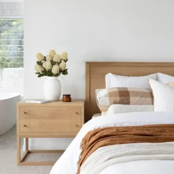 Realistic 17" White Wisteria Bonsai Tree for Home Decor