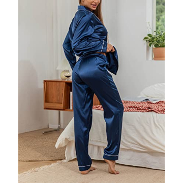 YIMANIE Women’s Silk Satin Pajama Sets - Soft & Stylish