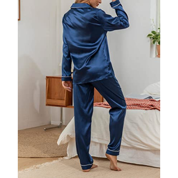 YIMANIE Women’s Silk Satin Pajama Sets - Soft & Stylish