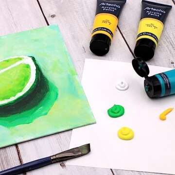 Artecho 20 Colors Acrylic Paint Set for All Artists