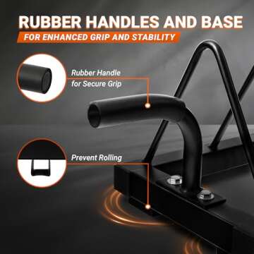 Yes4All Horizontal Weight Plate Rack Holder, Bumper Plate & Olympic Barbell Storage Rack with Steel Frame, Handle and Transport Wheels